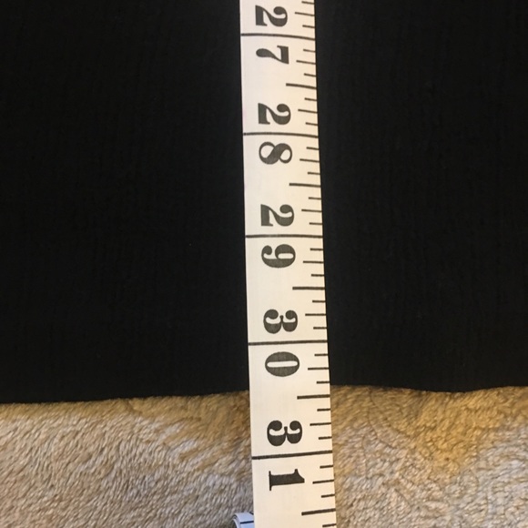 🍉Della Spiga black broomstick gathered elastic waist skirt, lightweight, midi - Picture 4 of 7